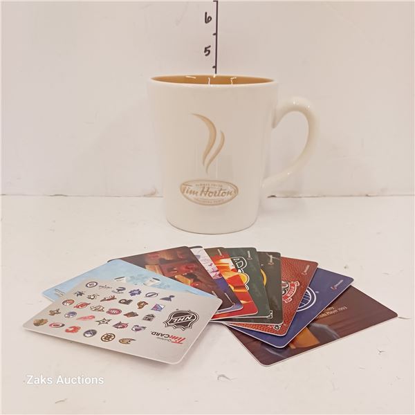 # 006 Limited Edition Tim Hortons Mug & Collectible Gift Cards