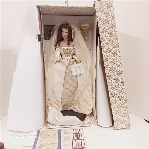 Collector Boxed Doll - Aleksandra Faberge Winter Bride - Franklin Heirloom Dolls