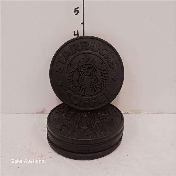 Lot of 5 1988 Starbucks Rubber Coasters