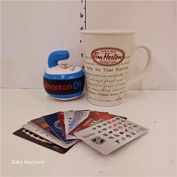 # 009 Limited Edition Tim Hortons Mug & Stuffie & Collectible Gift Cards