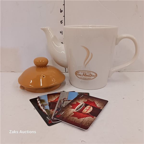 Tim Hortons Teapot for 1 & Collectible Gift Cards