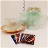 Image 1 : Tim Hortons Tea Cup & Saucer & Teapot For One & Collectible Gift Cards