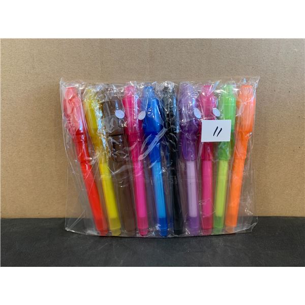 Lot of 10 Invisible Ink Pens