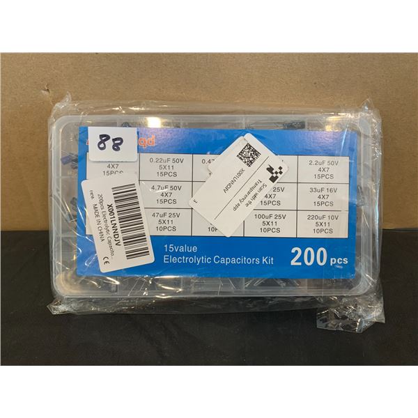 200 PC Electrolytic Capacitors - Assorted