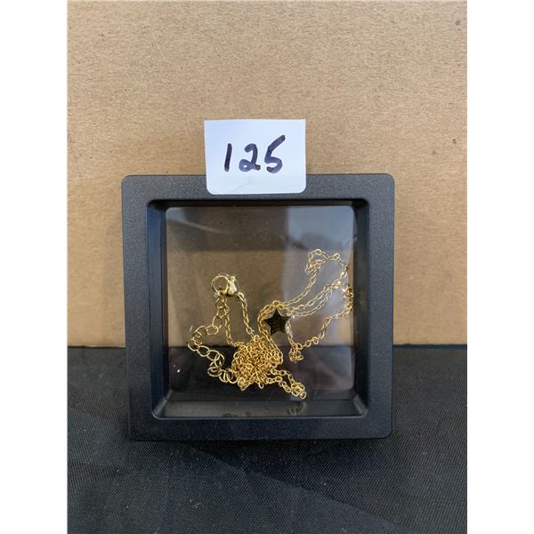 Gold Star Necklace Costume Jewelry