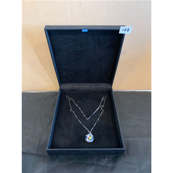 .925 Sterling Silver - Tree Of Life Birth Stone Necklace - Peridot