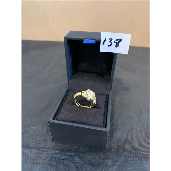 Gold Colored Panther Ring