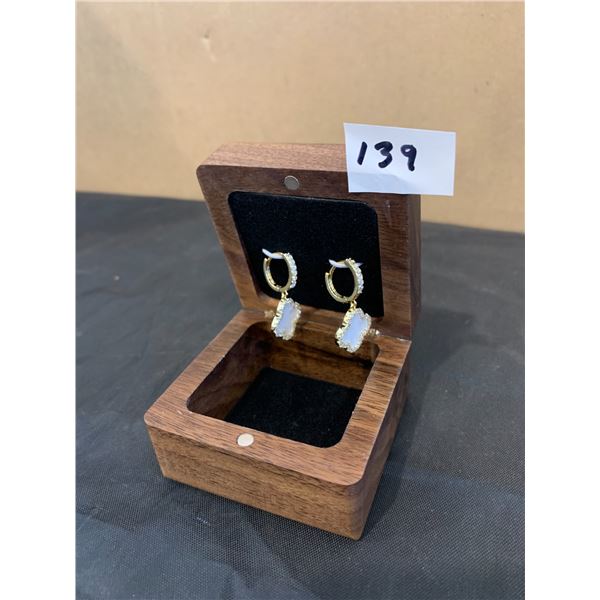 Pearl & Diamond Earrings (COSTUME)