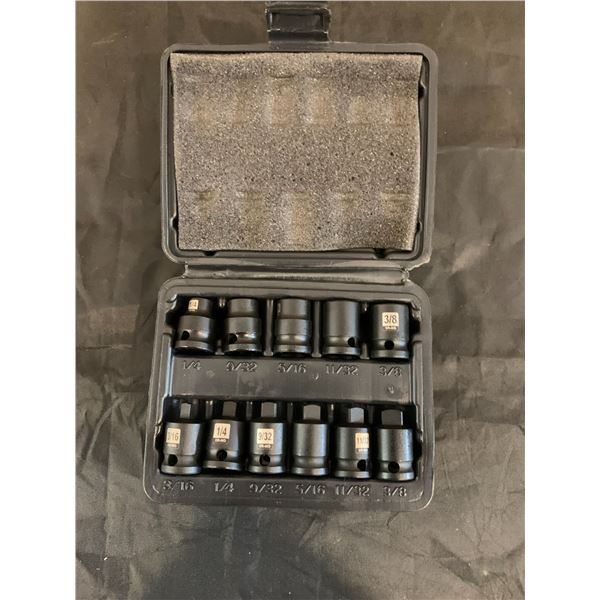 11 PCS 3/8-Inch Drive Pipe Plug Socket Set