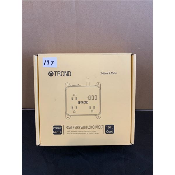 TROND Power Strip With USB Charger - 10 FT