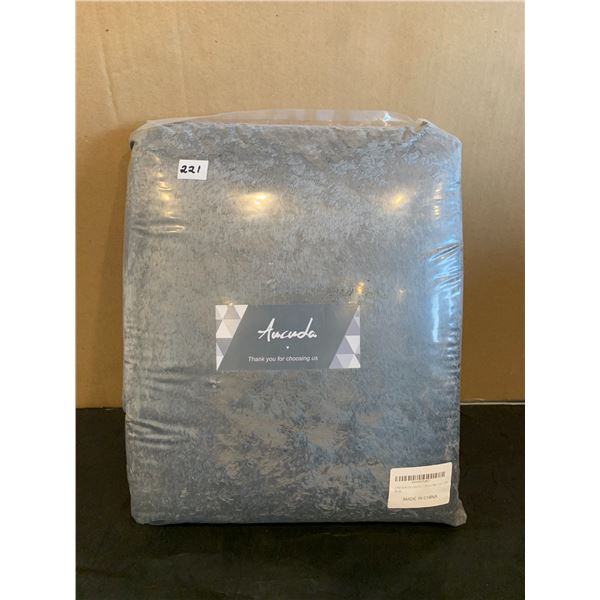 Fluffy Gray Area Rug - 6 x 9