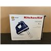 Image 1 : KitchenAid Matte Ink Blue 5 Speed Hand Mixer