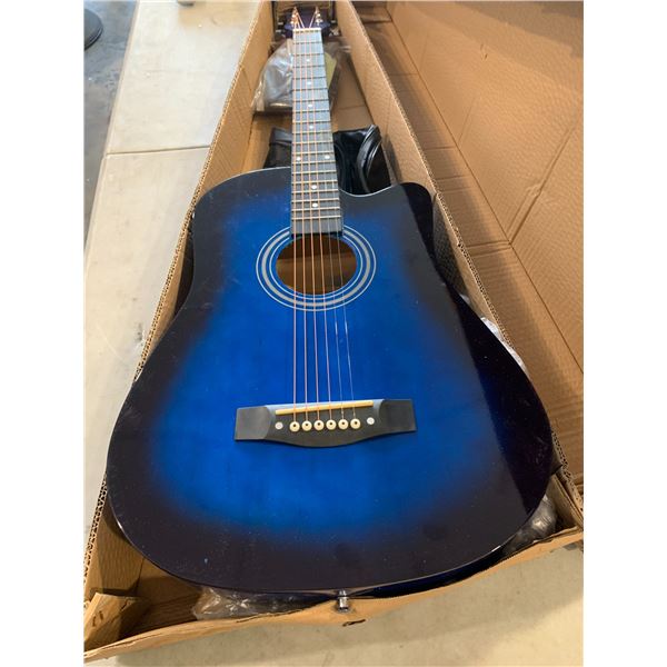 Rosefinch Blue Acoustic Guitar