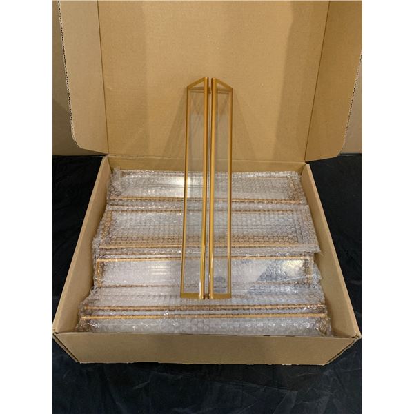 Gold Framed Acrylic Sign Holder - 6 Pack - 11 x 8.5