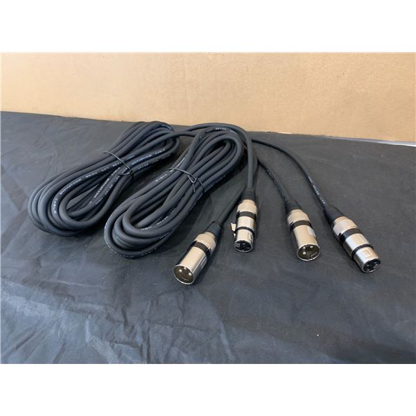 2 Pack 20 FT GearIT XLR to XLR Cords
