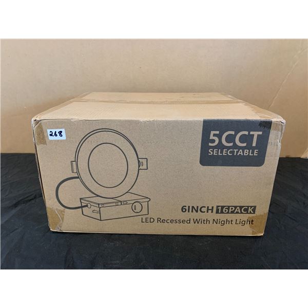 6 Inch LED Recessed Pot Lights With Night Light