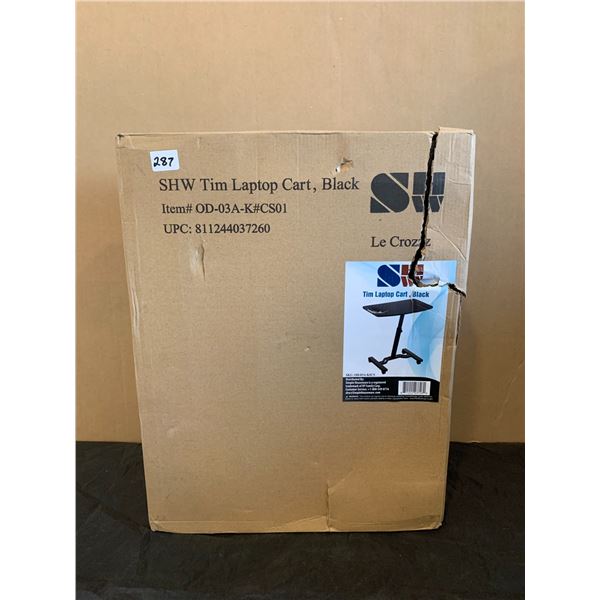 SHW Tim Laptop Cart - Black