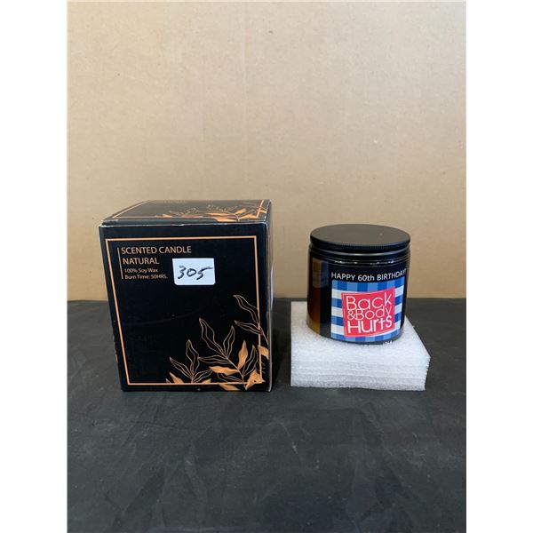 Back & Body Hurts - 60th Birthday Scented Candle