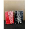 Image 1 : 2 Pack - Black - Red - Fishnet Stockings