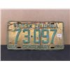 Image 1 : Rare 1958 British Columbia Centenary Farm License Plate