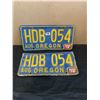 Image 1 : Set Of 2 Oregon License Plates