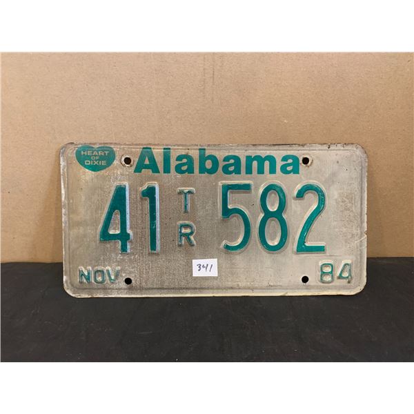 1984 Alabama License Plate