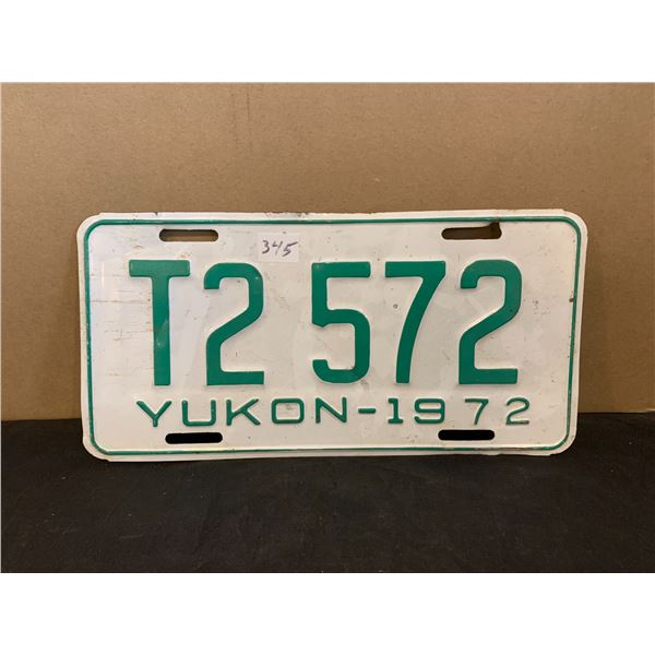 1972 Yukon Terretories License Plate