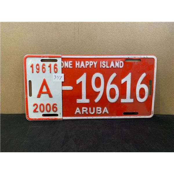 2006 ARUBA License Plate