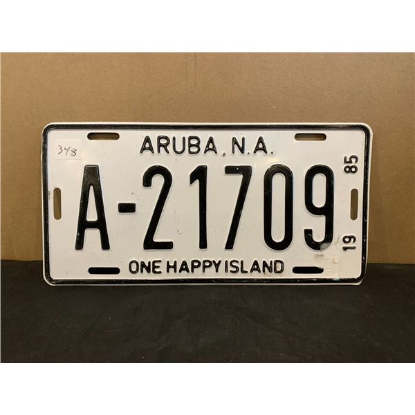 1985 ARUBA License Plate