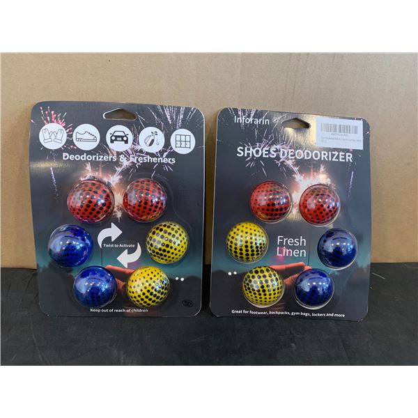 Lot of 2 6 Packs - Shoe Deodorizers