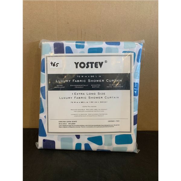 YOSTEV Extra Long Size Luxury Fabric Shower Curtain