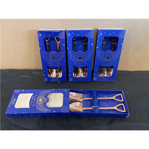 LELE 8 PCS Shovel Shape Stainless Steel Spoons