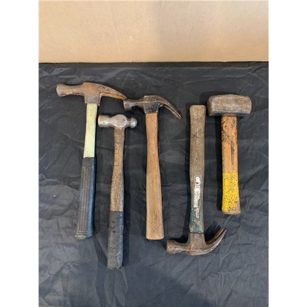 Lot of 5 Hammers