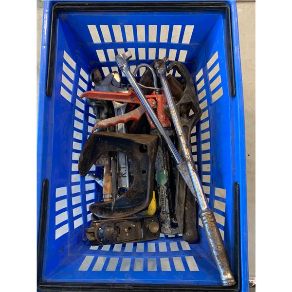 Basket of Assorted Hand Tools