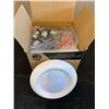 Image 2 : Anti Fire PC Covered Aluminum 5 & 6 Inch LED Recessed Disc Lights 6 PK