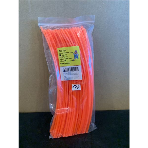 ZeeYee String Trimmer Line - Square - 0.120" x 12"