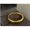 Image 2 : Size 12 - 4mm - Tungsten Wedding Ring - Gold Color