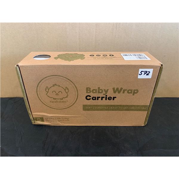 Baby Wrap Carrier - Black/ White Stripe Color (7-35lbs Babies)