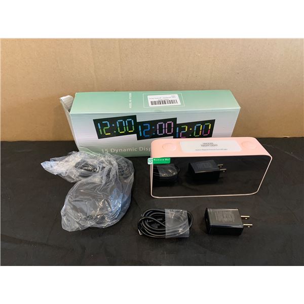 RGB Super Loud Alarm Clock - Vibrating - For Hearing Impaired or Def