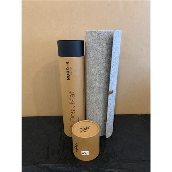 Felt Desk Mat - Nordik Design - 35x17 Inches