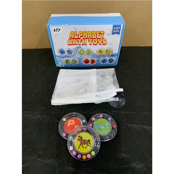 Bath Time Memory Game For 36+ Month - Alphabet Bath Toys