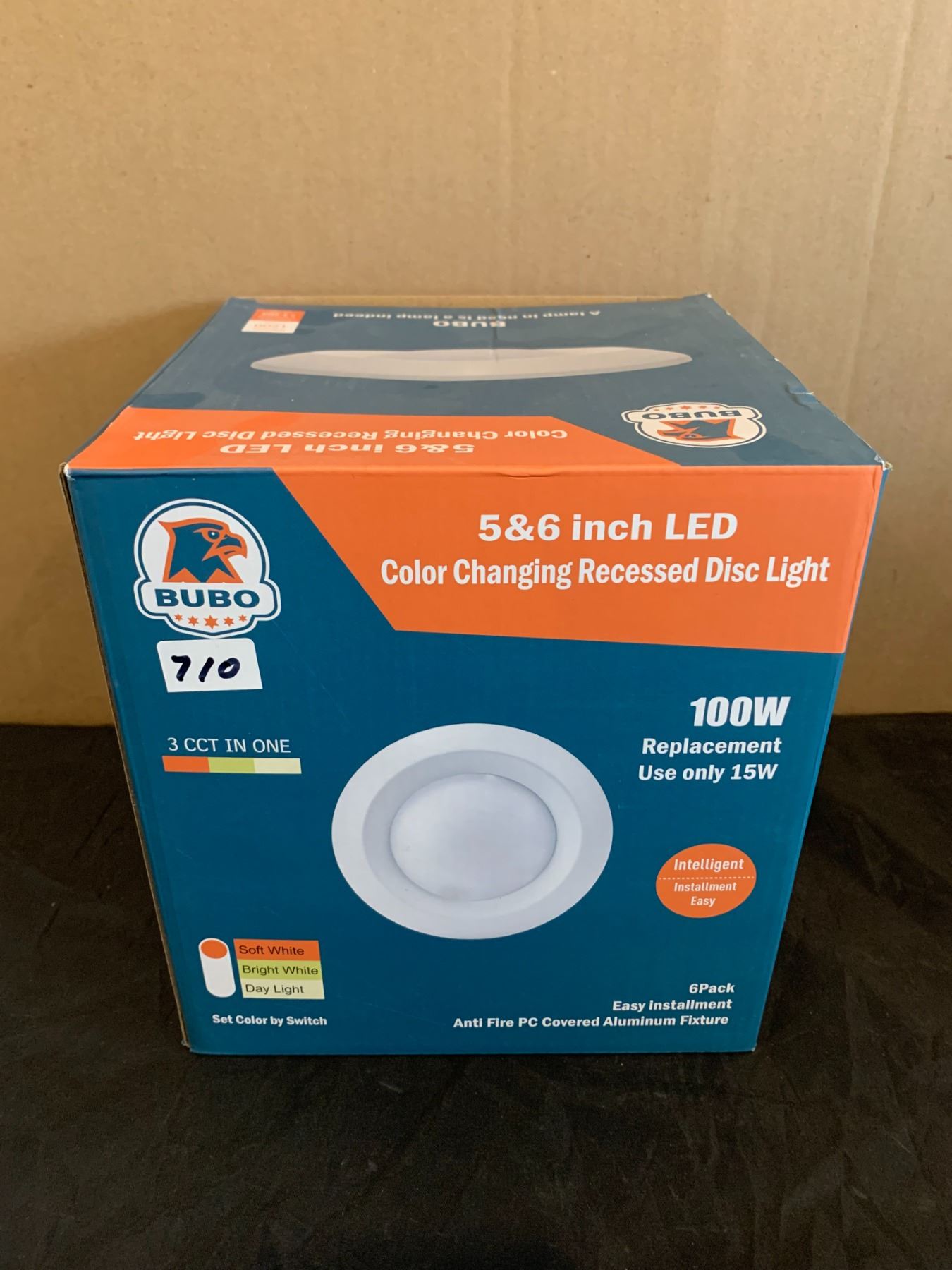 Bubo 5&6 Inch LED Color Changing Recessed Disc Light - 6 Pack