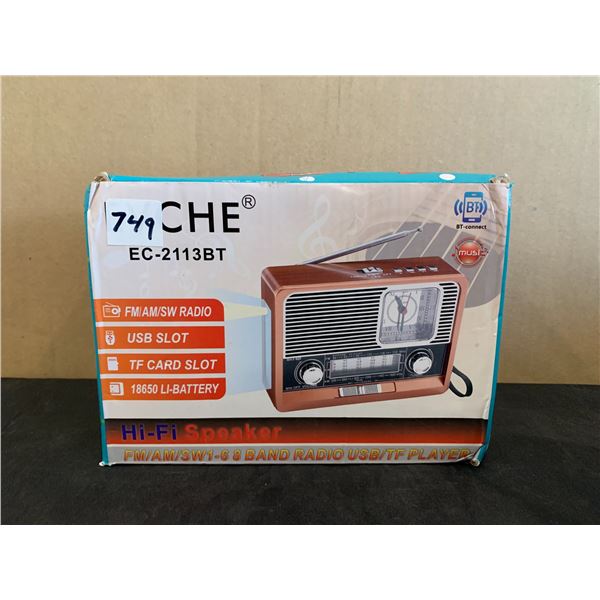 EVCHE Hi-Fi Speaker - FM/AM/SW Radio - BT Connect