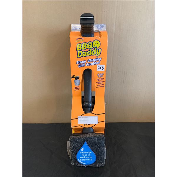 BBQ Daddy Steam Cleaning Grill Scrubber - 4 Tools in 1 - Water Activated
