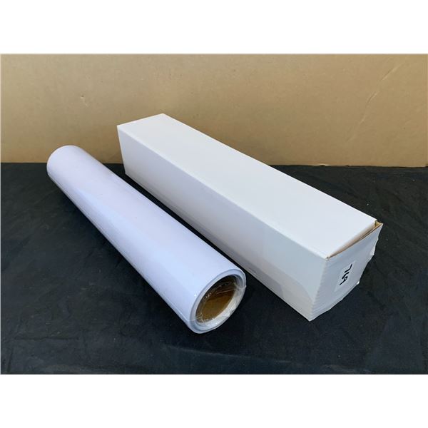 White Permanent Viny 12" x 15FT - Glossy Adhesive Vinyl