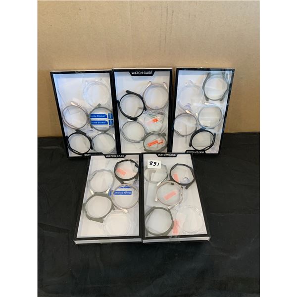 Lot of 5 Packs of 5 Watch Screen Protector Cases - Galaxy Watch 6