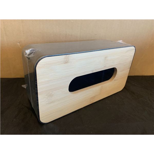 Tissue Box Cover - Bamboo Top - 7"x5"x3.6"