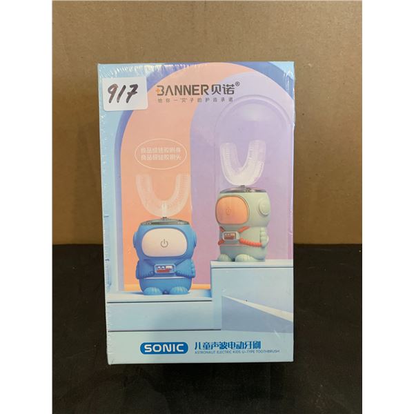 SONIC Astronaut Shaped Kids Electric U-Type Toothbrush