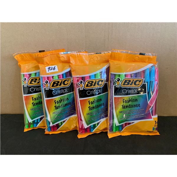 Lot of 4 BIC Fashion Pens