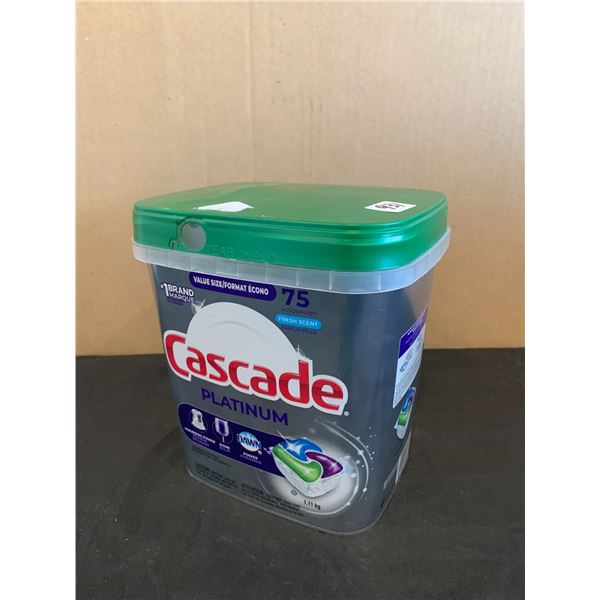 Cascade Platinum Dishwasher Tablets - 75 Pack